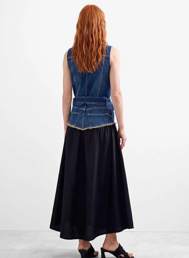 Desigual Blue Sleeveless denim dress for Women | Best Price UAE