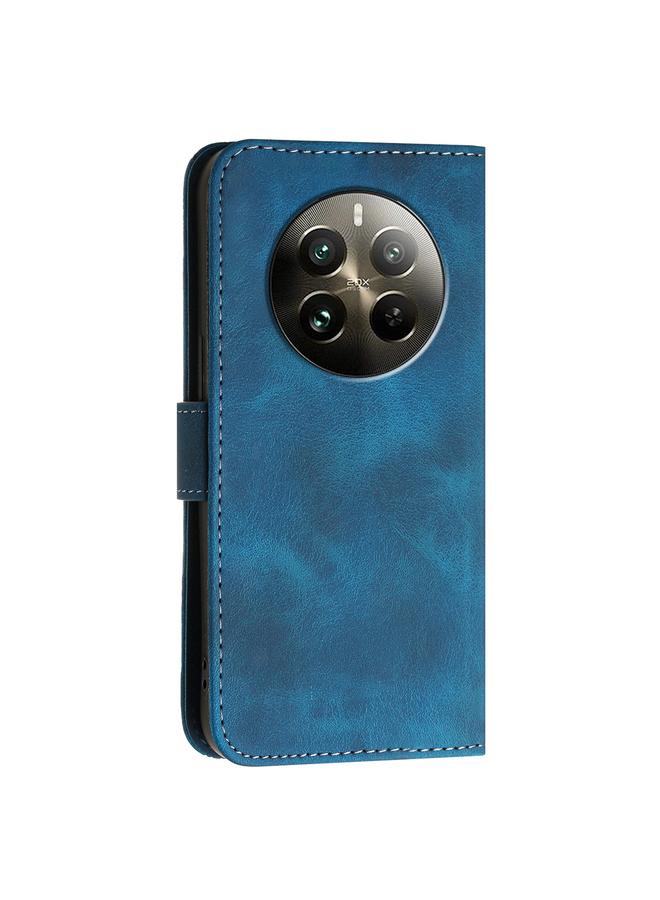 اس-توب جراب هاتف Realme 12 Pro+ 5G من الجلد بنمط شبكي عالمي منقوش بنقشة الفراشة مع حبل تعليق - Image 3