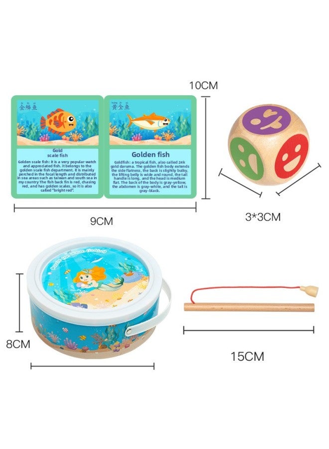 Infant Children Fishing Wooden Toys Magnetic Intelligence Early Education Baby 1-2 To 3 Years Old And A Half 4 Boys And Girls-Specifications:38 Fish In Barrel - Image 4