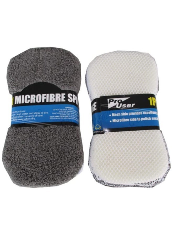 SMY 9PCS Car Wash Kit Microfiber Cleaning Set All-in-One Car Detailing Kit Wash Mitt Sponge Cloth Wheel Brush Applicator Pads Scratch-Free Car Cleaning Accessories Kit - Image 5