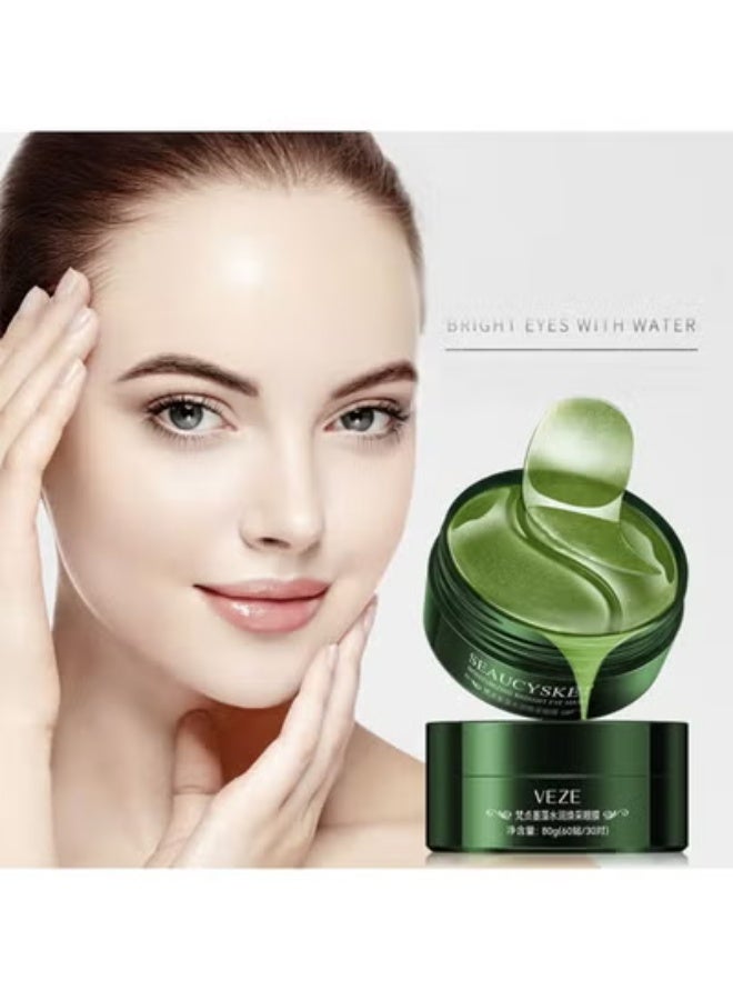 VEZE Alga Firming Eye Mask (30 Pairs), Hydrating Eye Pads, Fade Fine Lines/Remove Dark Circles, For Anti-Aging Care - Image 2
