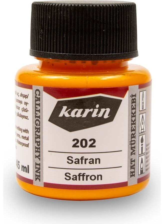 Karin - Calligraphy Ink 45 Ml. 202 Saffron - Image 1