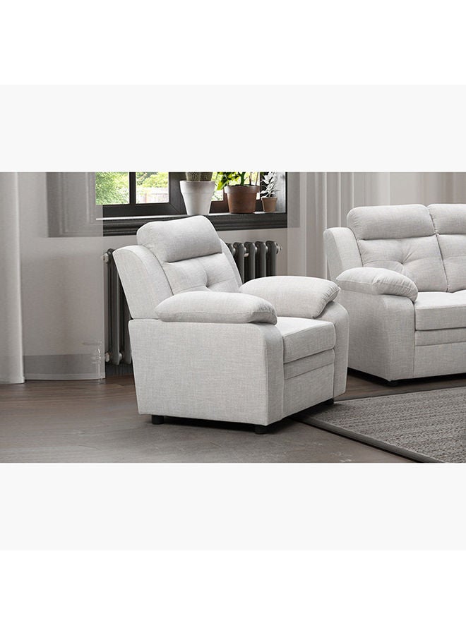 هوم بوكس كنبة قماشية بمقعد واحد من أتلانتا، مقاس 87x100x96 سم، رمادي - Image 1