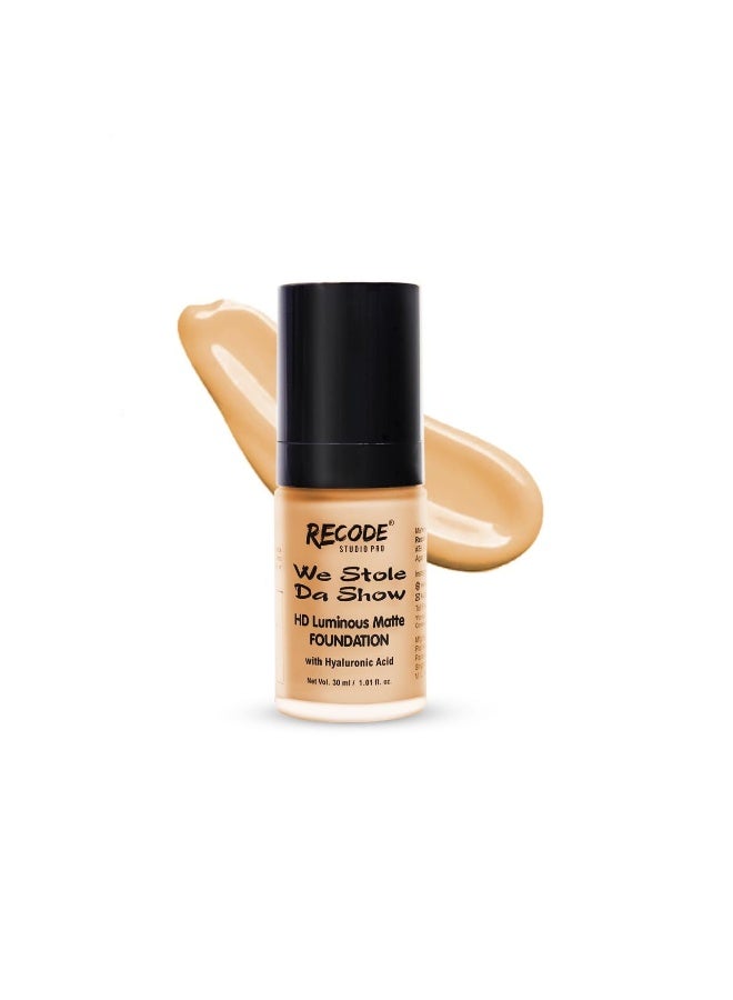 Recode HD Luminous Matte Foundation | 30 ML | 04 | HINDUSTAN - Image 1