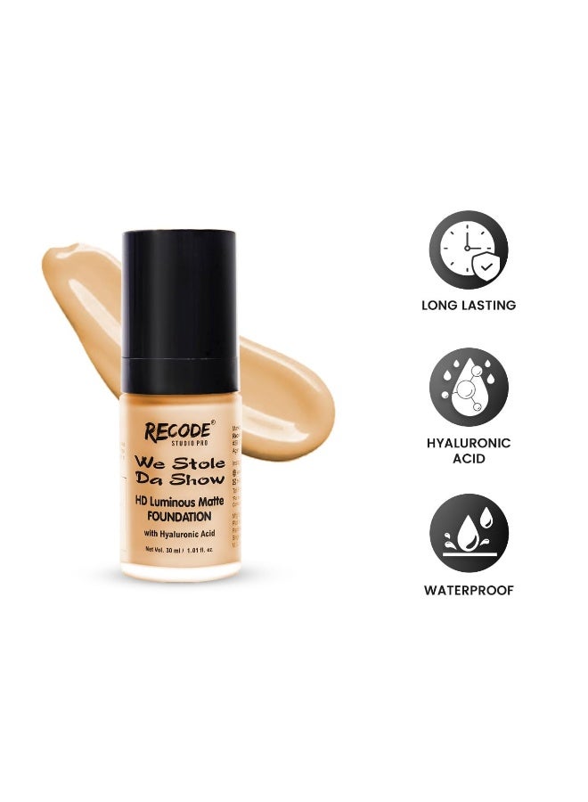 Recode HD Luminous Matte Foundation | 30 ML | 04 | HINDUSTAN - Image 3