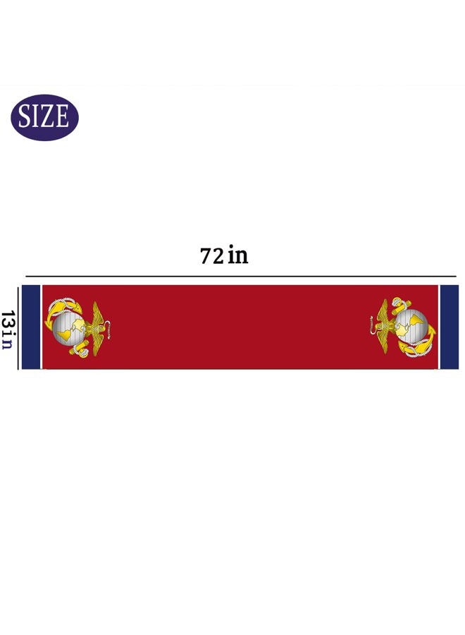 DodelyGz Patriotic Military Table Runner (Marine Corps) - Image 2