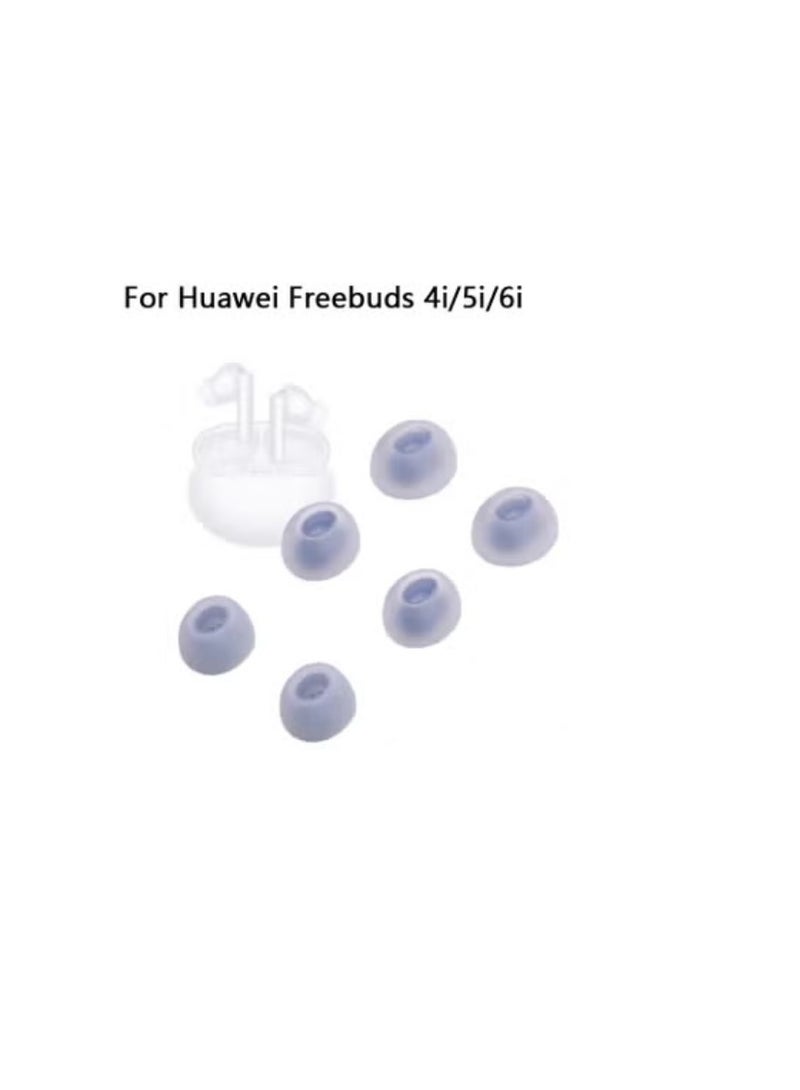 Replacement Ear Caps Cover Compatible with Huawei Freebuds 6i/5i/4i Eartips, Soft Silicone Ear Tips Earbuds Cushions Tip Covers,3 Sizes 3 Pairs  - Image 1