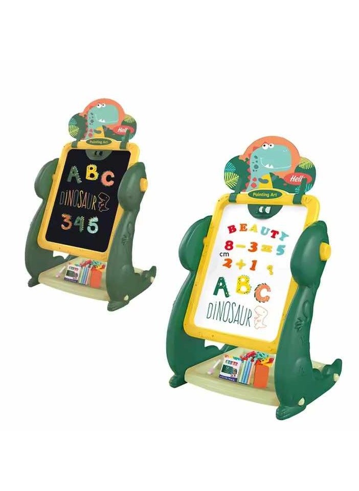 TOY GARDEN Dino Drawing Board ,Magnetic Dinosaur Colored Graffiti Erasable Stand Children’s Drawing Board , Children's Magnetic Drawing Board Magnetic Writing Board Colorful Doodles Home Erasable Stand Type Drawing Great Gift for Kids - Image 1