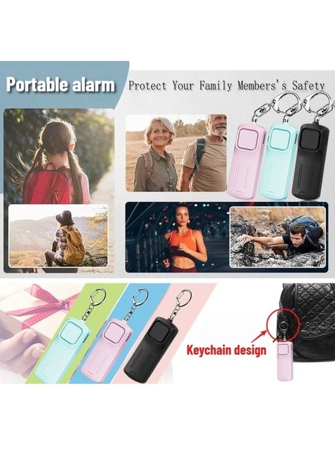 Pink Personal Safety Alarm Keychain Compact Durable Portable Emergency Device - Image 5