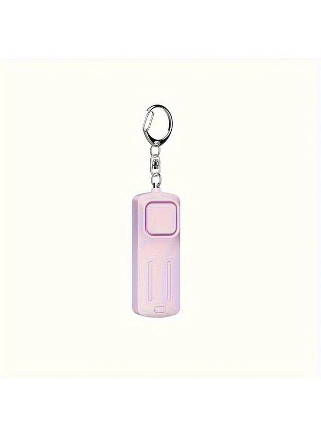 Pink Personal Safety Alarm Keychain Compact Durable Portable Emergency Device - Image 1
