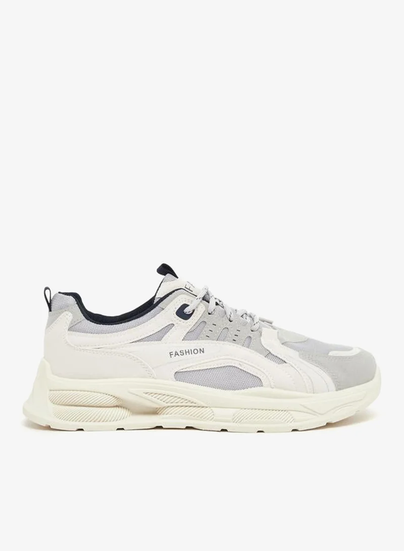 Take Two Styli Textured Chunky Sole Lace Up Sneakers