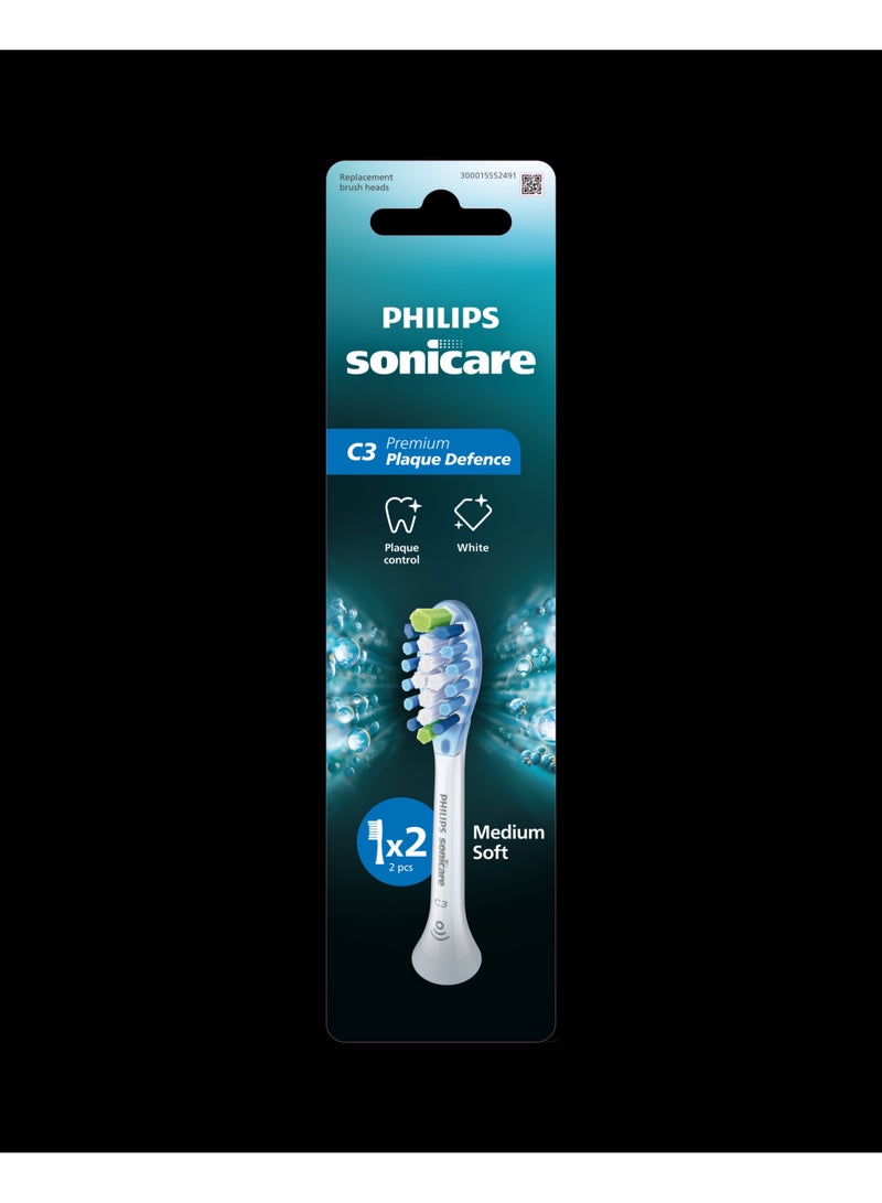 Philips Sonicare Plaque Defence Brush Head White 2PK HX9042/14 - Image 3