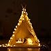 Asweets Kids Teepee Tent Children Play Tent Indoor Outdoor Cotton Play Tent for Girls Boys Kids White Lace Tent - Image 4