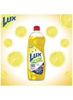 Lux LUX Dishwash Liquid, for sparkling clean dishes, Lemon, tough on grease, mild on hands, 2 x 750ml  - Image 3