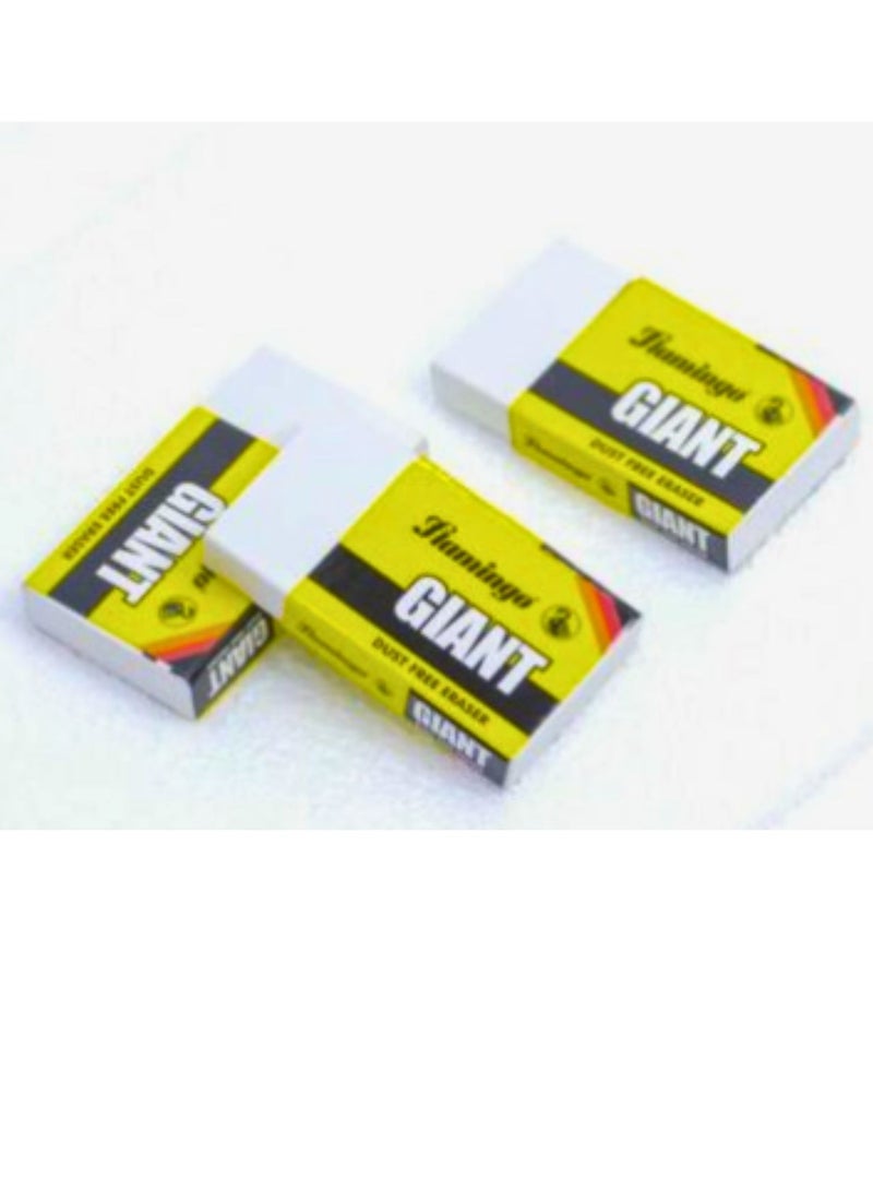 مجموعة ممحاة عملاقة خالية من الغبار مكونة من 10 قطع باللون الأبيض - Image 3