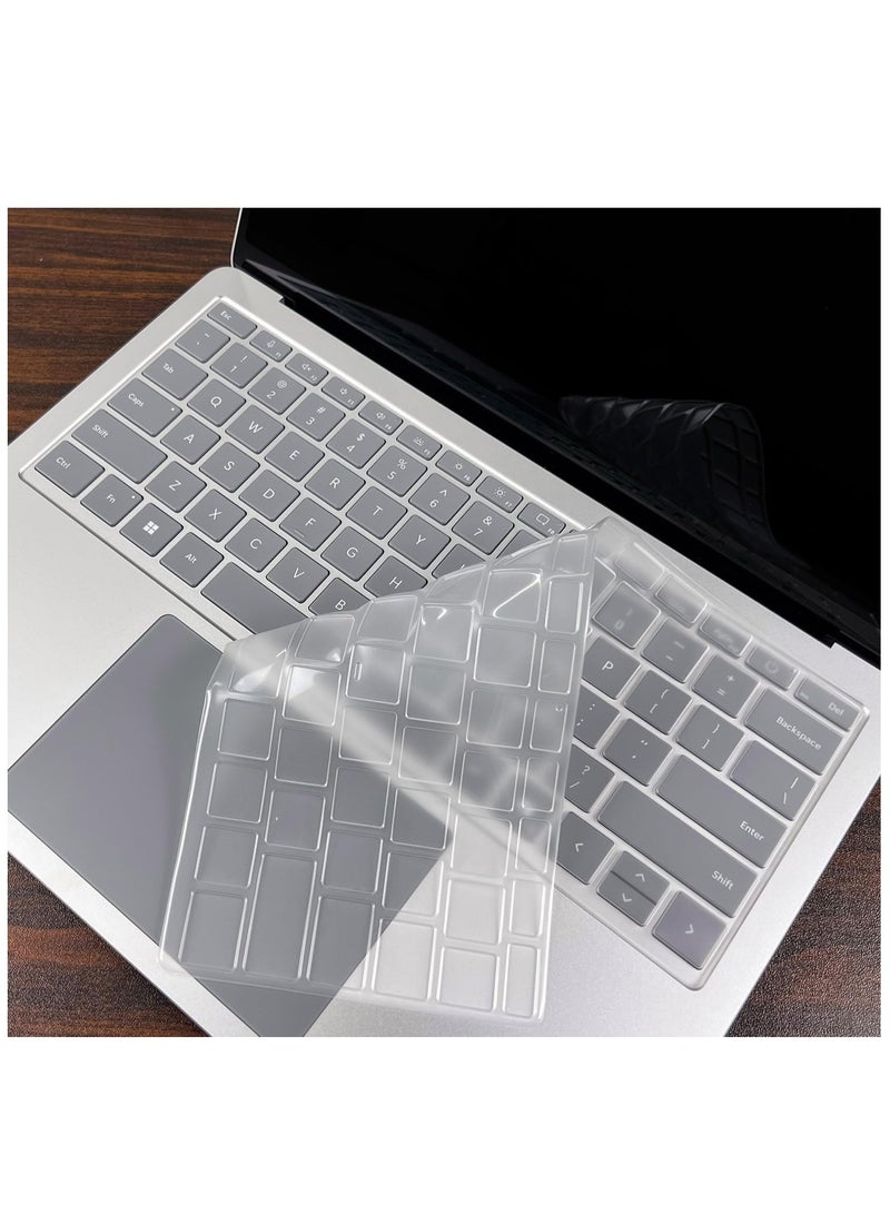 Ultra Thin Keyboard Skin Cover Compatible for 2024 Microsoft Surface Laptop (7th Edition, Windows 11 Copilot+ PC) 13.8/15 Touchscreen Display, US Keyboard Layout (TPU) - Image 1