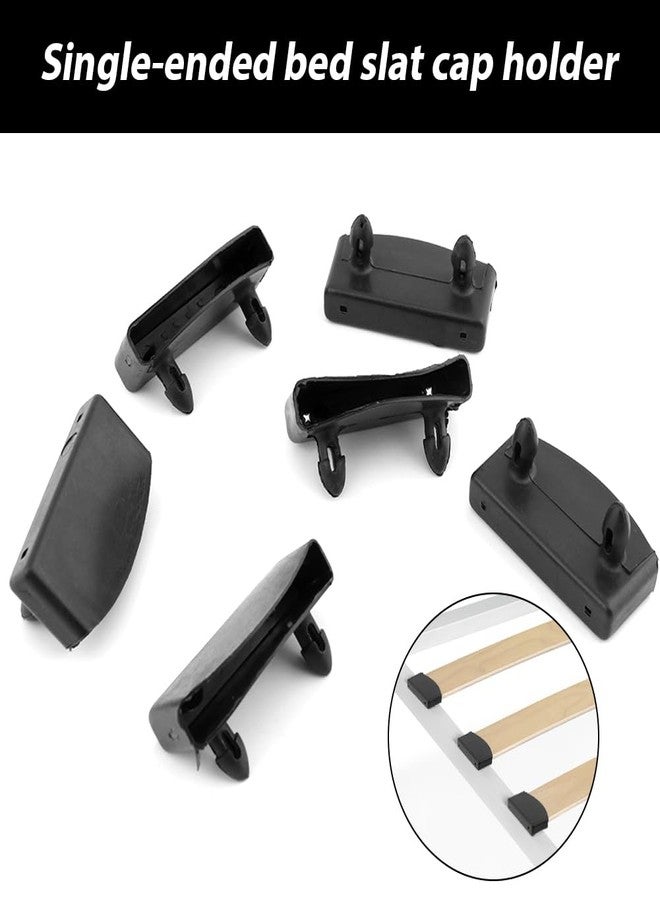 Ranjaner 20Pcs 54x10mm Plastic Replacement Bed Slat Plastic Centre Caps Holders for Holding and Securing Wooden Slats Bed Base(Black) - Image 4