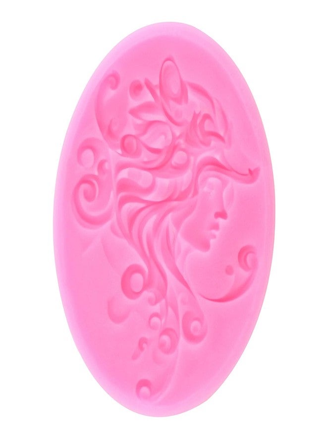 Mujiang Cameo with Picture Frame Silicone Molds Lady Avatar Fondant Mold Vintage Photo Frame Chocolate Molds For Cake Decorating Gum Paste Candy Polymer Clay Set Of 4 - Image 5