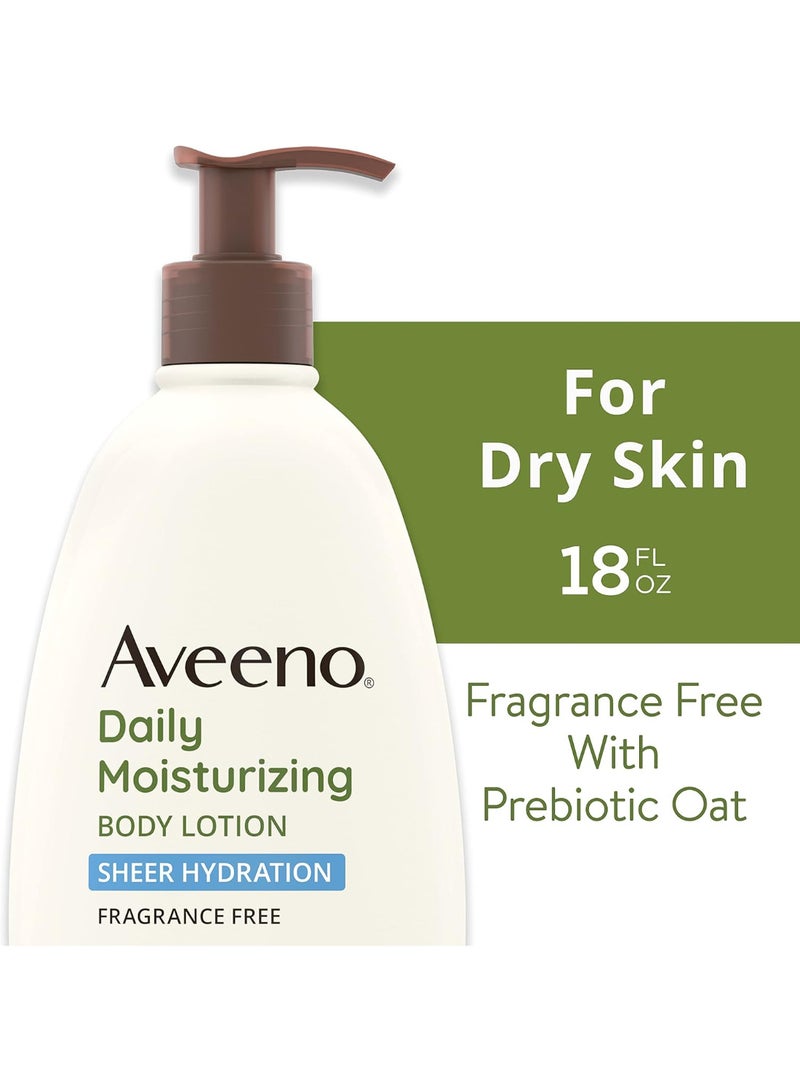 Aveeno Active Naturals Daily Moisturizing Lotion, Sheer Hydration 18 fl oz (530 ml) - Image 3