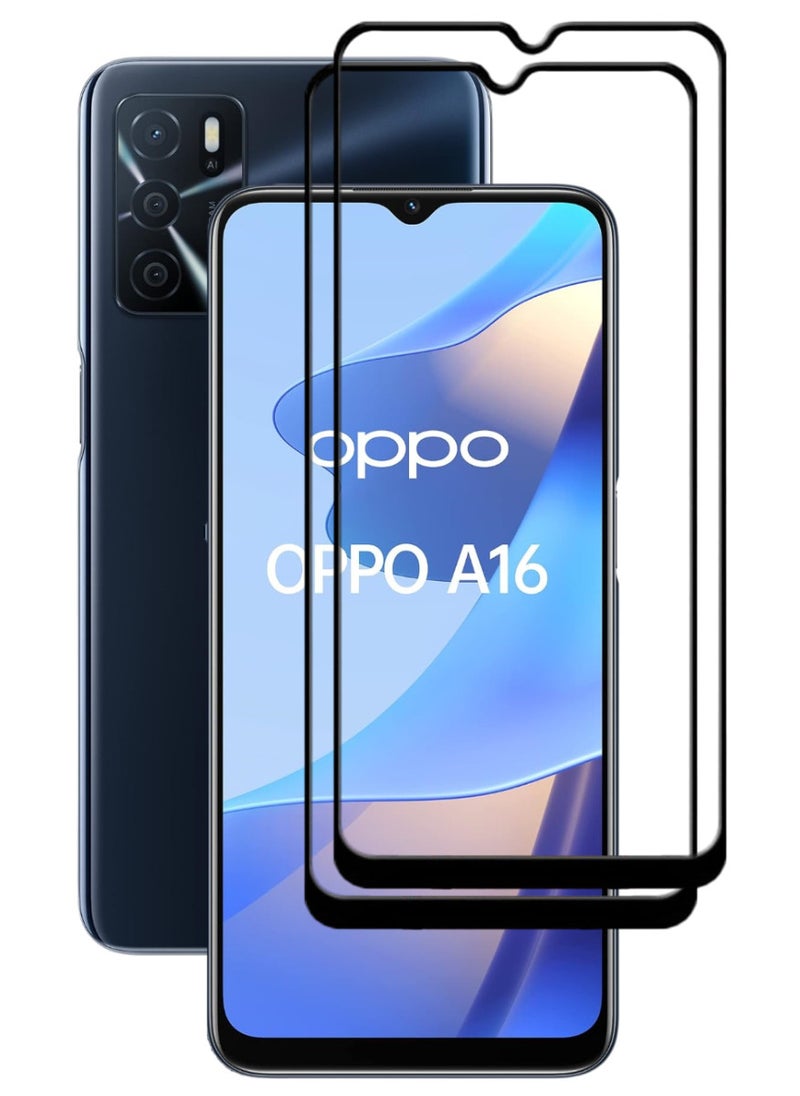 ACLIX 3 Pieces Antistatic ESD Dustproof Premium Quality High Definition Tempered Glass Screen Protector Designed For Oppo A16 - Image 1