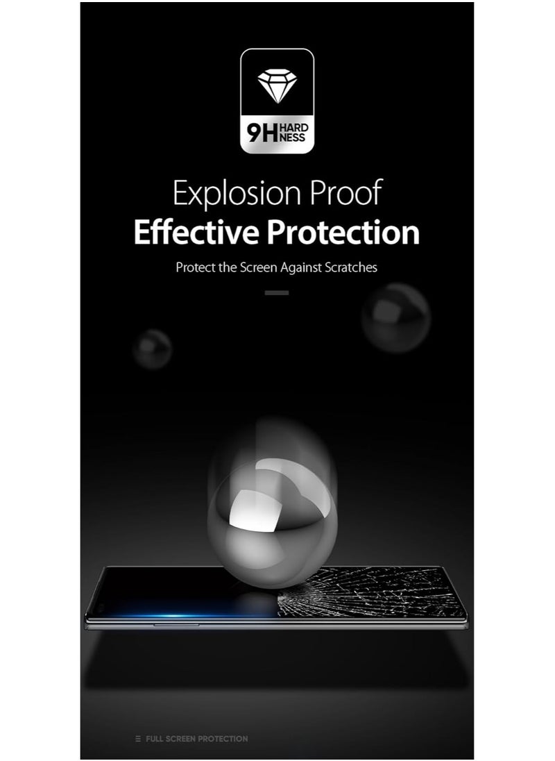 DUX DUCIS - DUX DUCIS 9D Tempered Glass Screen Protector, Designed for OnePlus Nord, Medium Alumina Glass Film Full Glue HD Clear Phone Screen Protector - Black - Image 1