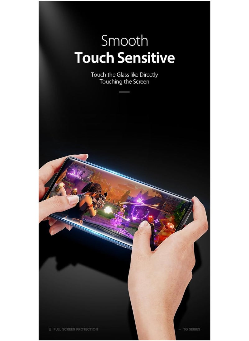 DUX DUCIS - DUX DUCIS 9D Tempered Glass Screen Protector, Designed for OnePlus Nord, Medium Alumina Glass Film Full Glue HD Clear Phone Screen Protector - Black - Image 1