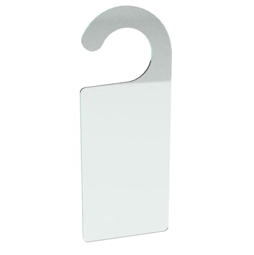 XIAOYUE 5pcs of Acrylic Door Hanger Blank,Personalised Acrylic Wedding Name Sleeping Door Hanger Sign,Acrylic Baby Wardrobe Dividers (Clear) - Image 1