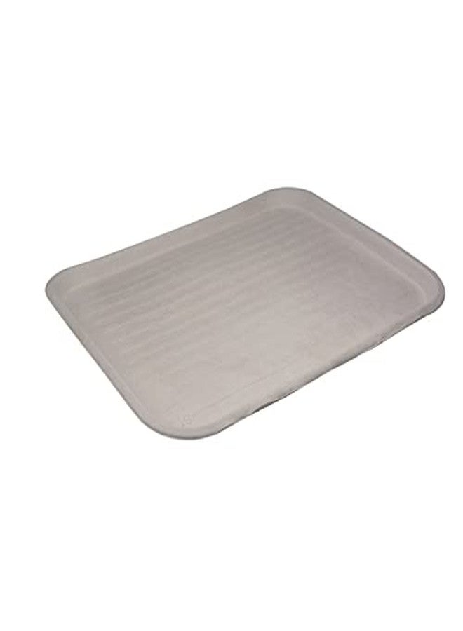 Pactiv 14''x18'' Disposable Food Tray Made with a Fiber Blend Designed for Schools or Snack Bars | 100 Trays per Case, Beige, M531418 - Image 1
