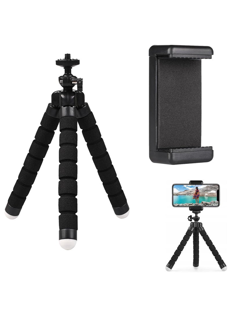 Flexible Octopus Bubble Tripod For Mobile Phone/Digital Camera Black, Mini Flexible Octopus Stand Tripod Black  - Image 3