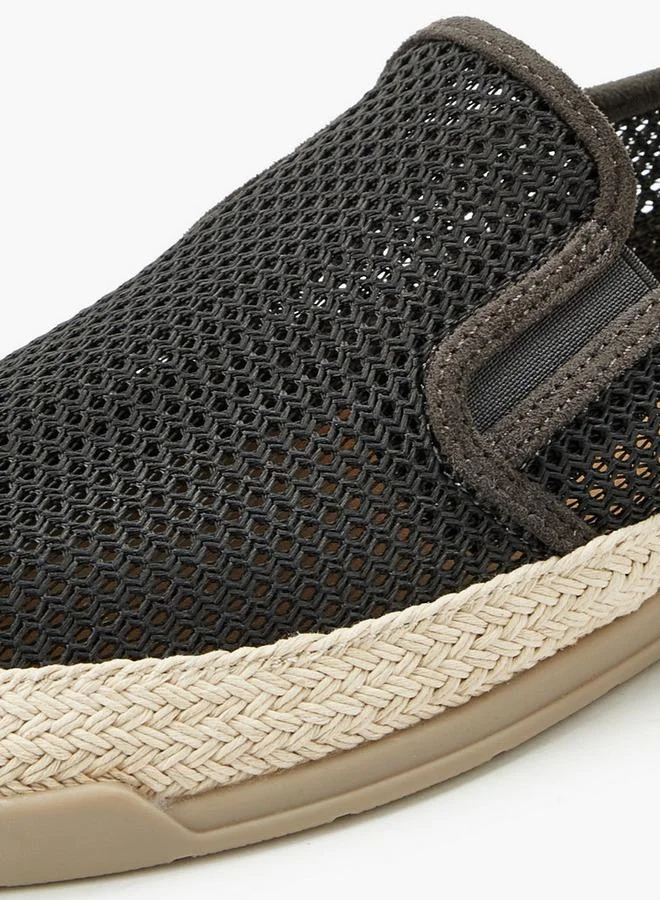 Peppermint GREY Men Textured Espadrilles Loafers for Men | Best Price UAE