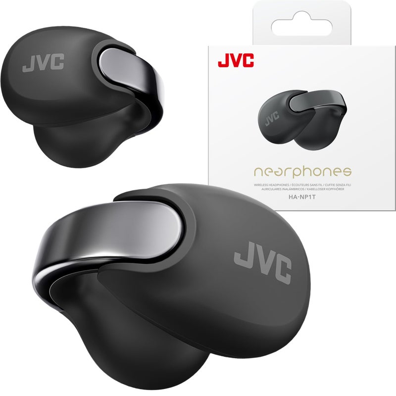 JVC Nearphones Open Ear True Wireless Headphones Open Ear Earbuds Bluetooth 5324H Playback IPX4 Water Resistant Builtin Mic Awareness Comfort Ear Clip Earbuds HANP1T - Image 2