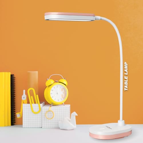 Pick Ur Needs Rechargeable LED Desk Lamp with Touch Control – USB Charging, Adjustable Brightness, 360° Flexible Neck, Eye Protection & Portable Design for Study, Reading & Night Use (Pink) - Image 1