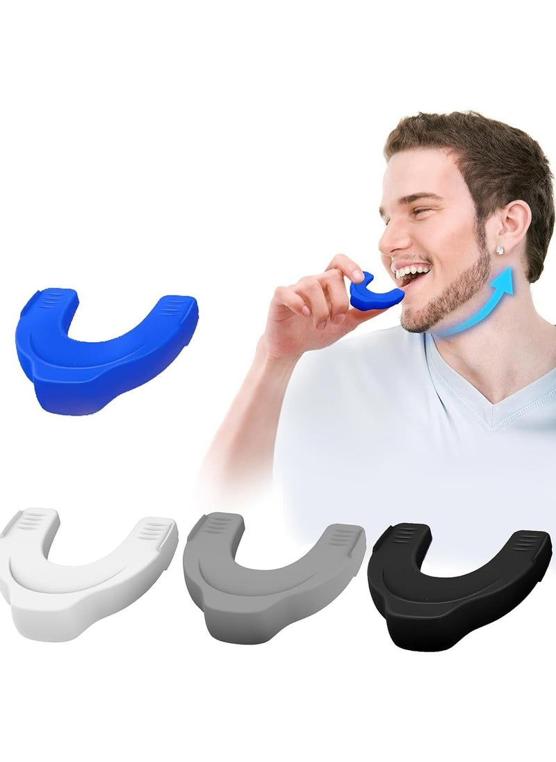 CMGTYYD 4PCS Jaw Exerciser for Men and Women, 3 Resistance Levels Silicone Facial Exerciser, Powerful Jaw Trainer for Beginner, Intermediate and Advanced Users  - Image 1