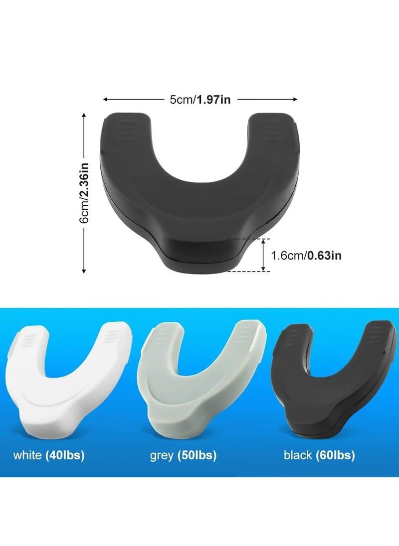 CMGTYYD 4PCS Jaw Exerciser for Men and Women, 3 Resistance Levels Silicone Facial Exerciser, Powerful Jaw Trainer for Beginner, Intermediate and Advanced Users  - Image 2