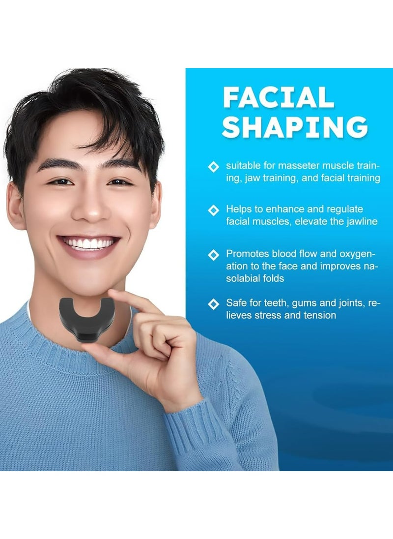 CMGTYYD 4PCS Jaw Exerciser for Men and Women, 3 Resistance Levels Silicone Facial Exerciser, Powerful Jaw Trainer for Beginner, Intermediate and Advanced Users  - Image 4