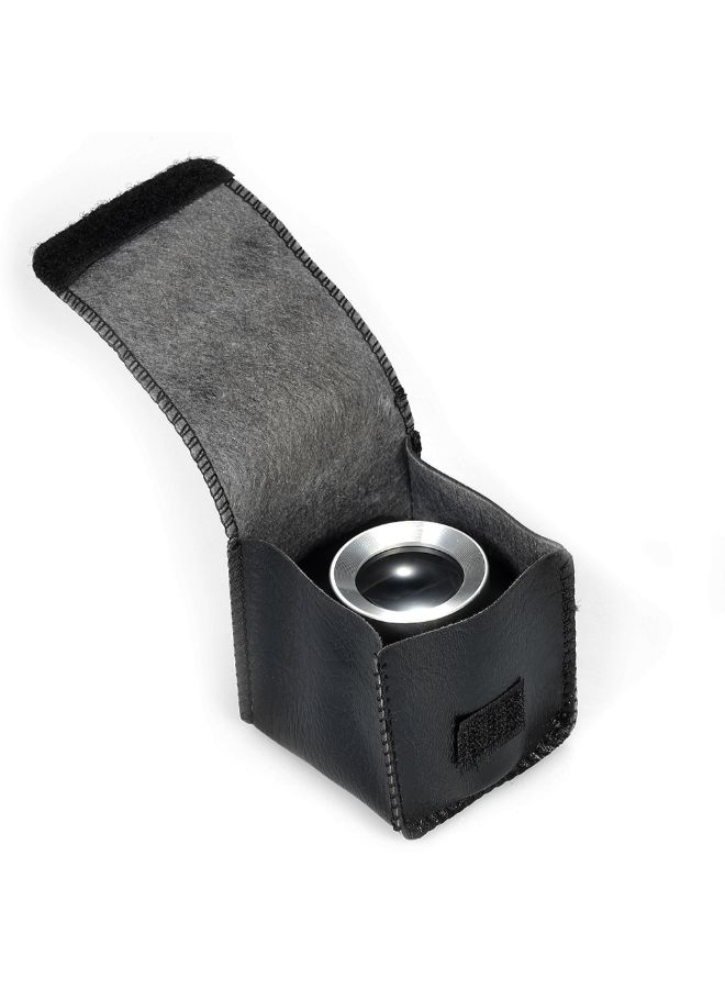 Alyashmac Dual Optical Glass Jeweler Loupe Cloth Magnifying Tool Black 7.00x6.20x6.50cm - Image 2