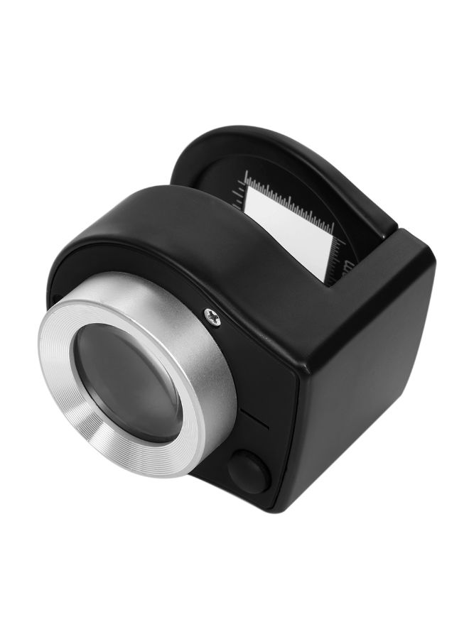 Alyashmac Dual Optical Glass Jeweler Loupe Cloth Magnifying Tool Black 7.00x6.20x6.50cm - Image 3