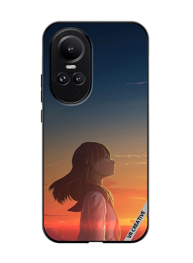 VR CREATIVE Protective Case Cover For Oppo Reno 10 Girl1 Design Multicolour - Image 1
