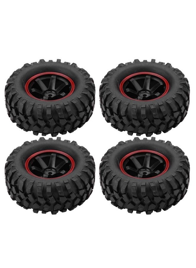 Dilwe إطارات سيارة التحكم عن بعد 4 قطع إطارات عجلات 6 ثقوب إطارات مطاطية مع محاور لسيارة 1/10 مقياس سيارة زاحفة خارج الطريق - Image 1