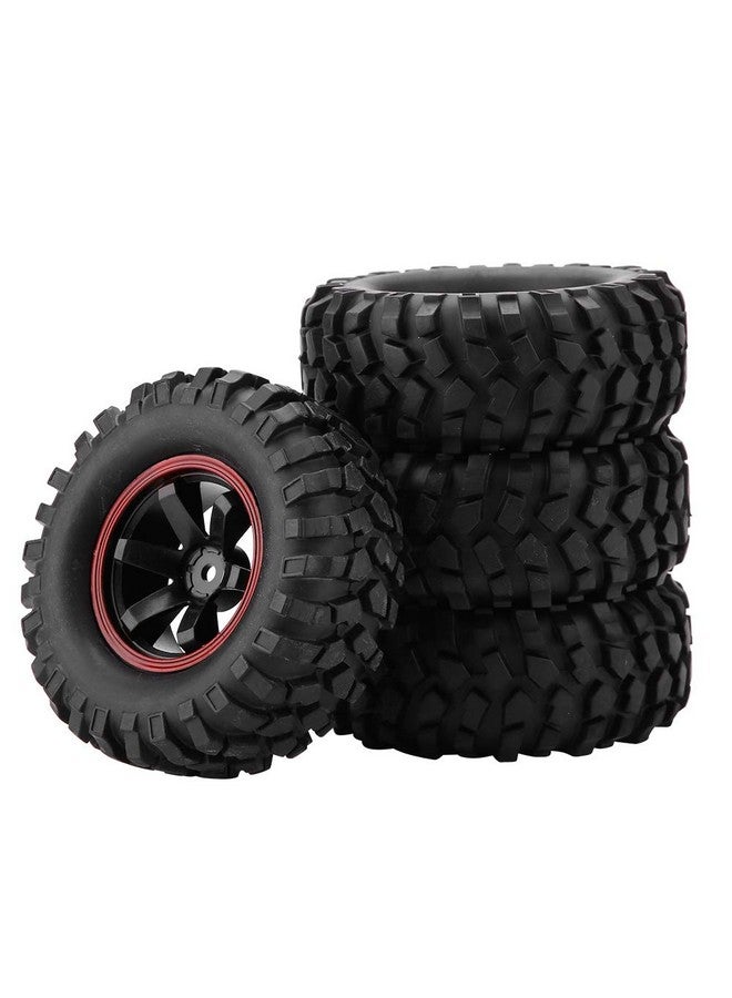 Dilwe إطارات سيارة التحكم عن بعد 4 قطع إطارات عجلات 6 ثقوب إطارات مطاطية مع محاور لسيارة 1/10 مقياس سيارة زاحفة خارج الطريق - Image 3