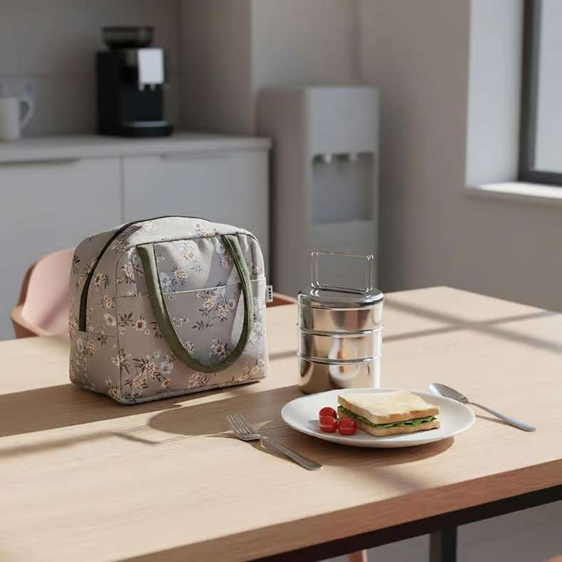 Pan Home Fleur Lunch Bag - Sage for Women - Image 1