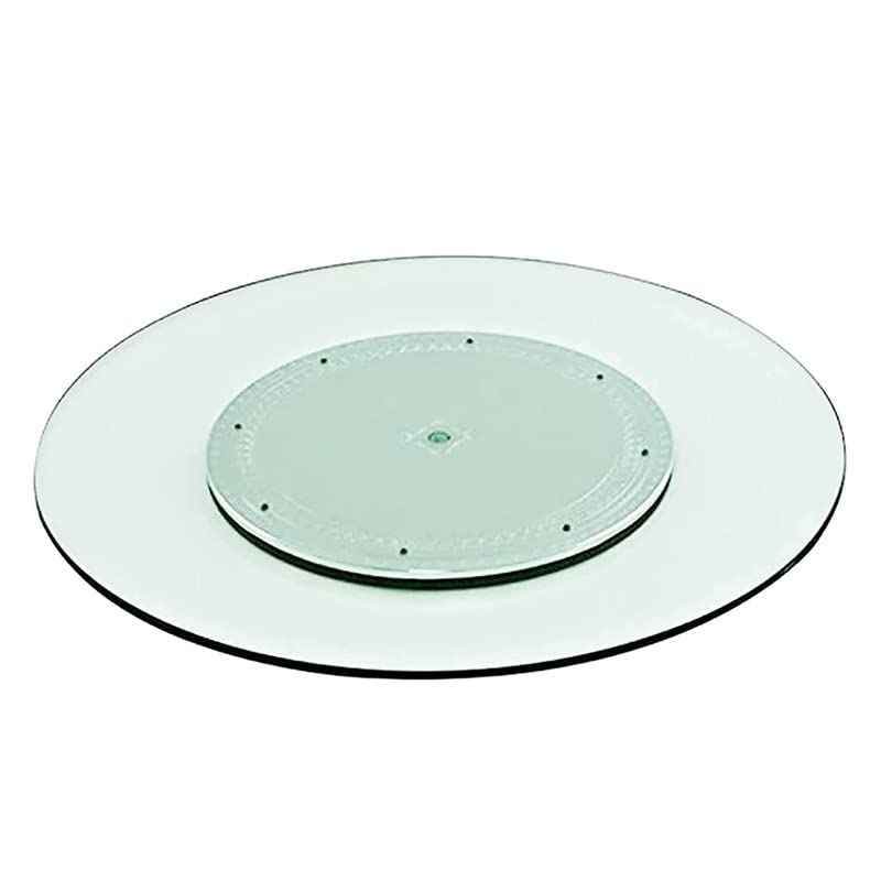 Appeasy appeasy Revolving Turntable Serving Tray Revolving Tray for Dining Table Lazy Susan Revolving Toughened Glass Dining Table Centerpiece with Revolving disc Round21 Inches Orignal - Image 2