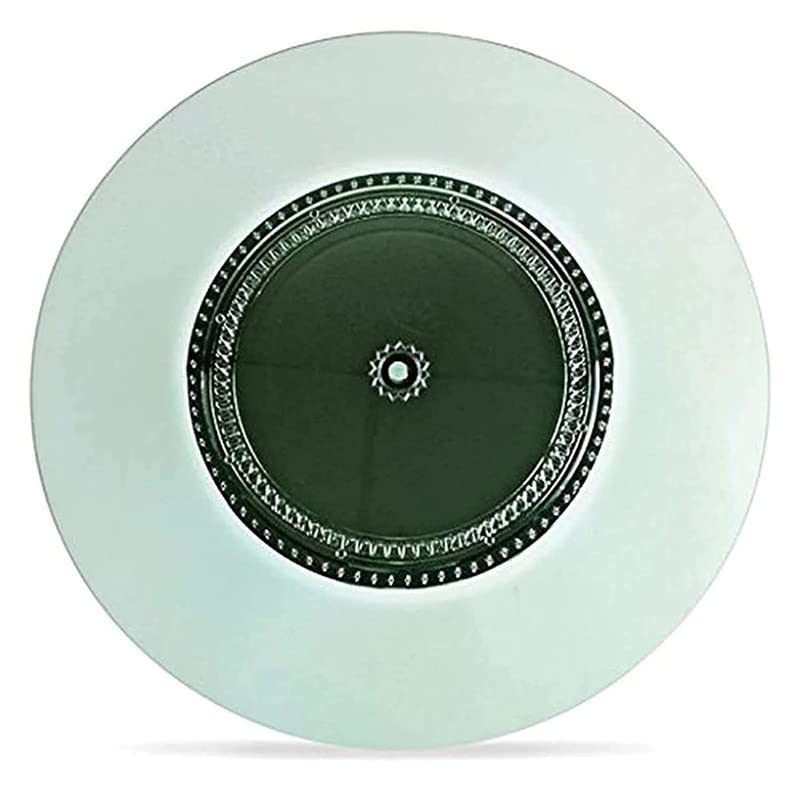 Appeasy appeasy Revolving Turntable Serving Tray Revolving Tray for Dining Table Lazy Susan Revolving Toughened Glass Dining Table Centerpiece with Revolving disc Round21 Inches Orignal - Image 4