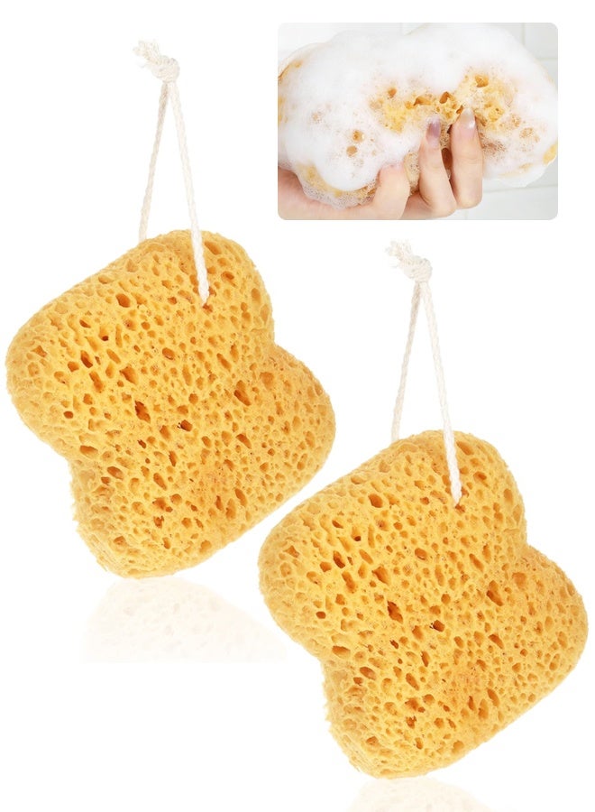 2PCS Ultra Soft Natural Sea Sponge for Shower Body Cleansing - Image 1