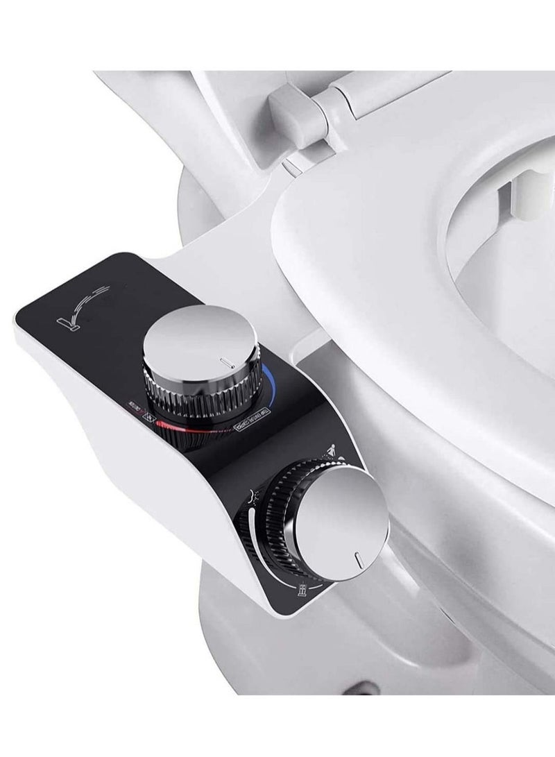 Y&D Bidet Attachment for Toilet, Non-Electric Toilet Seat Attachment, Self-Cleaning Dual-Nozzle, Cold & Warm Fresh Water Sprayer, Easy Pressure Adjustment  - Image 1