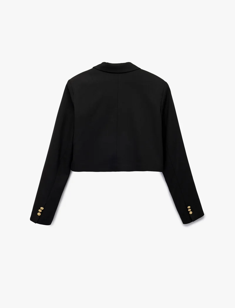 كوتون Crop Blazer Jacket
