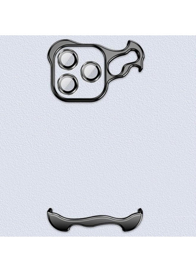 iPhone 16ProMax/16Pro Frameless Metal Case Thin Bezel Hard Shock Resistant Ultra Thin Men's and Women's Minimalist Aluminum Case - Image 1