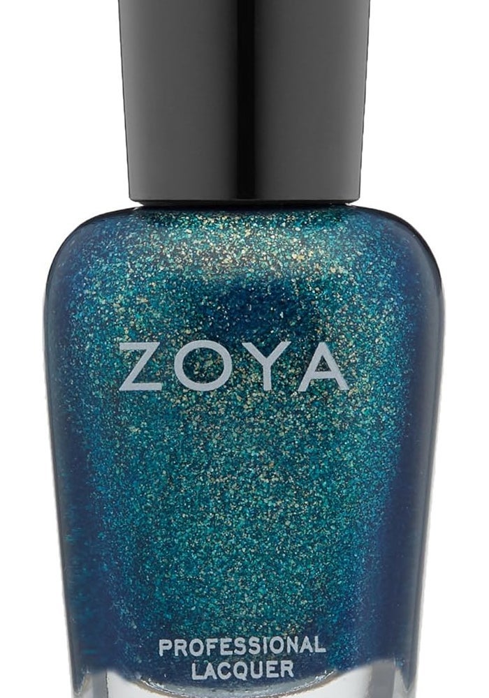 Zoya Charla ZP508 Tropical Blue Sparkling Metallic Nail Polish, 15 ml - Image 1