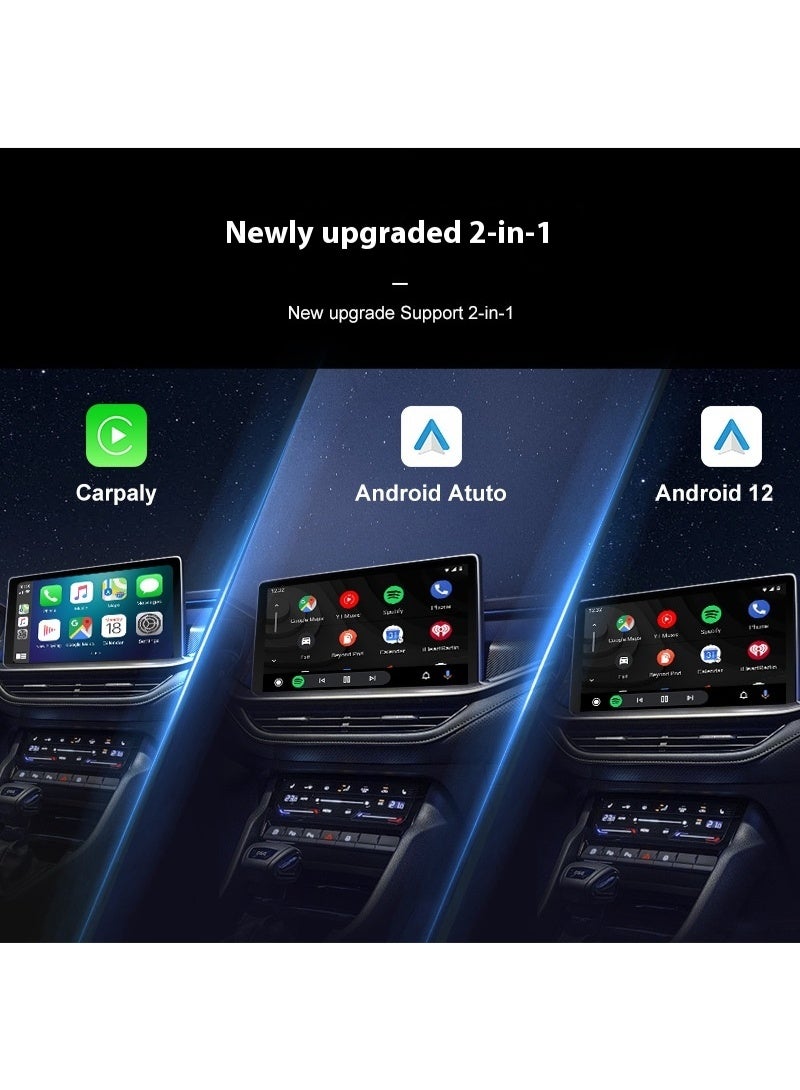 AiQi Wireless CarPlay & Android Auto 2-in-1 Adapter | Plug & Play | 5.8GHz Fast Connection | Ultra Mini Design | Wide Vehicle Compatibility - Image 2