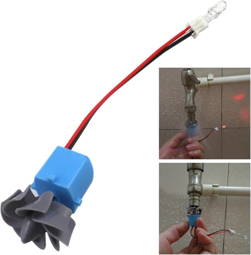 Misppro 2X Mini Wind Water Generator Turbine Hydroelectric Generator Motor Power Parts Teaching Accessories Students Gifts - Image 4